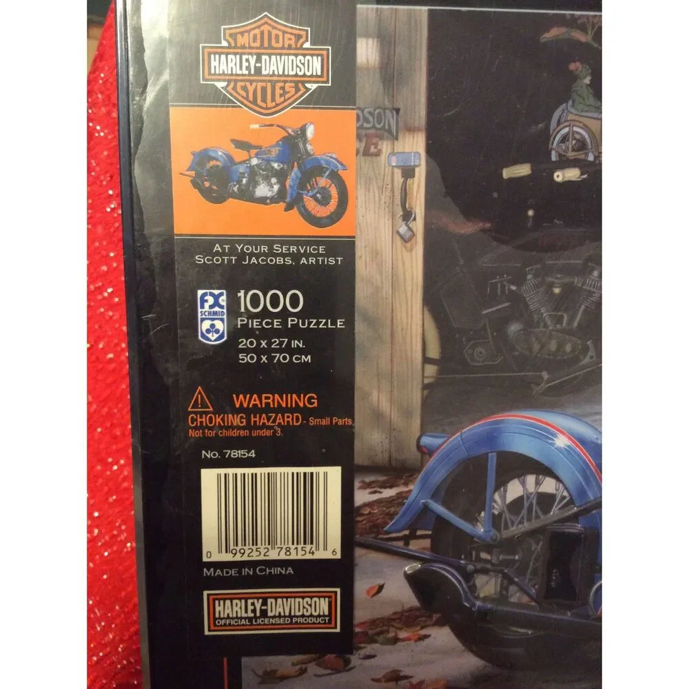Harley Davidson 2003 Puzzle and Collectors Metal Tin 1000 pieces New